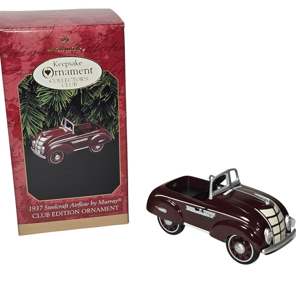 Hallmark Keepsake Ornament 1937 Steelcraft Airflow Murray Club Edition Die-Cast